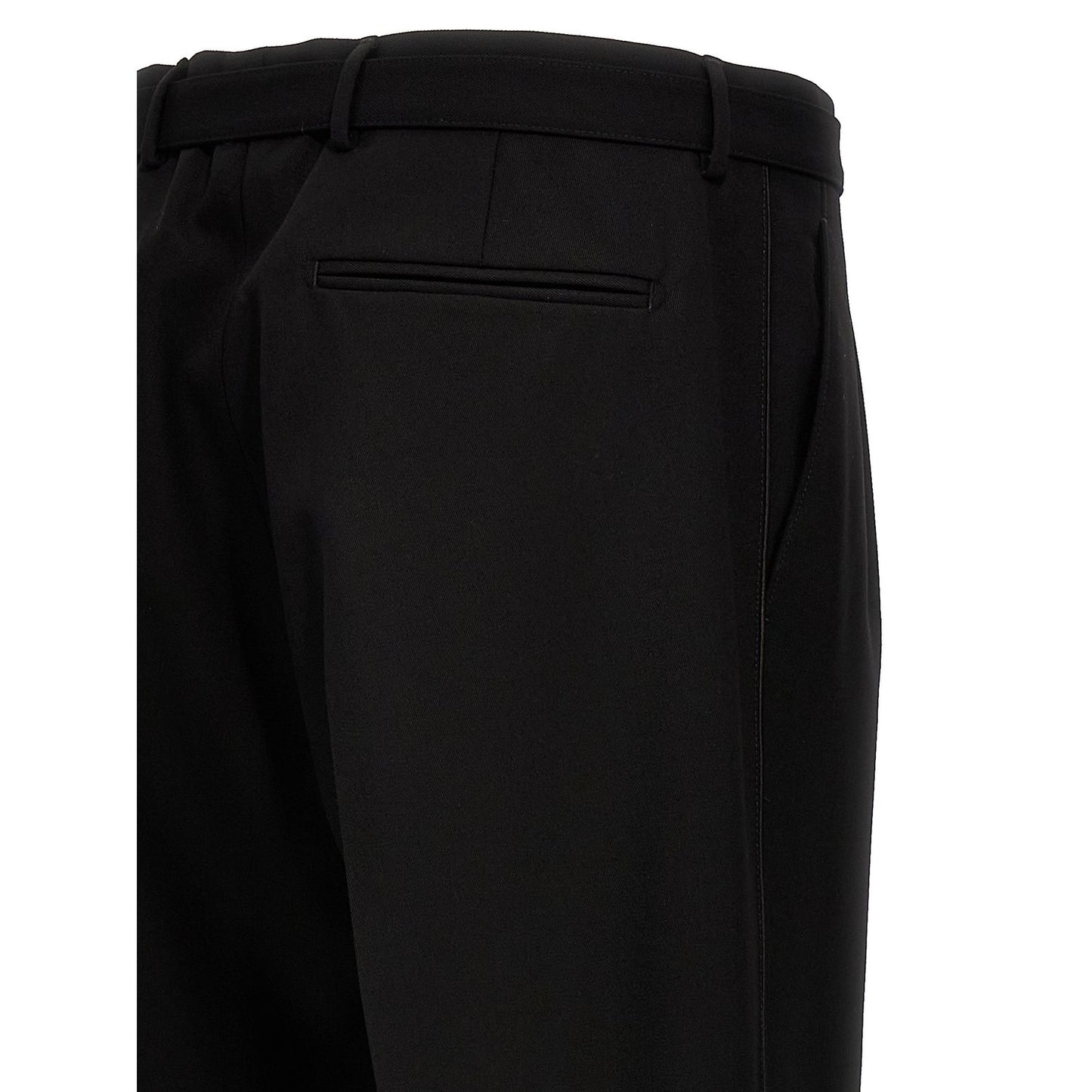 Prada Black Virgin Wool Dress Pants