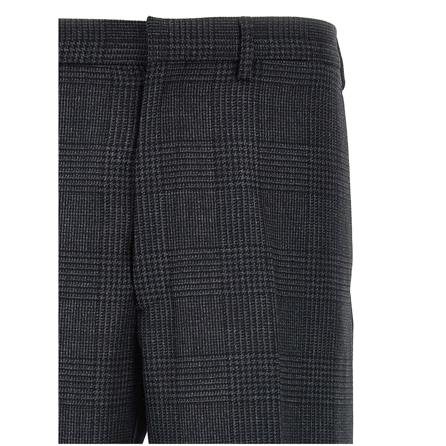 Prada Gray Virgin Wool Dress Pants