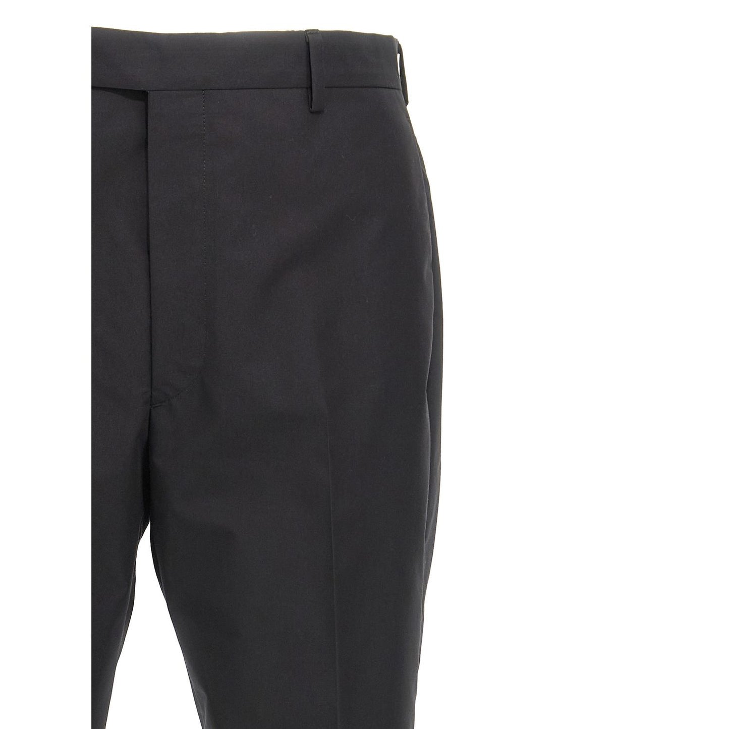 Prada Black Cotton Dress Pants
