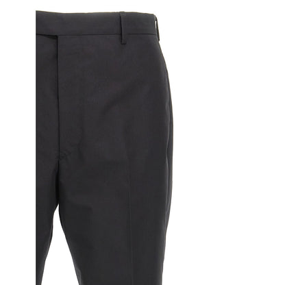 Prada Black Cotton Dress Pants