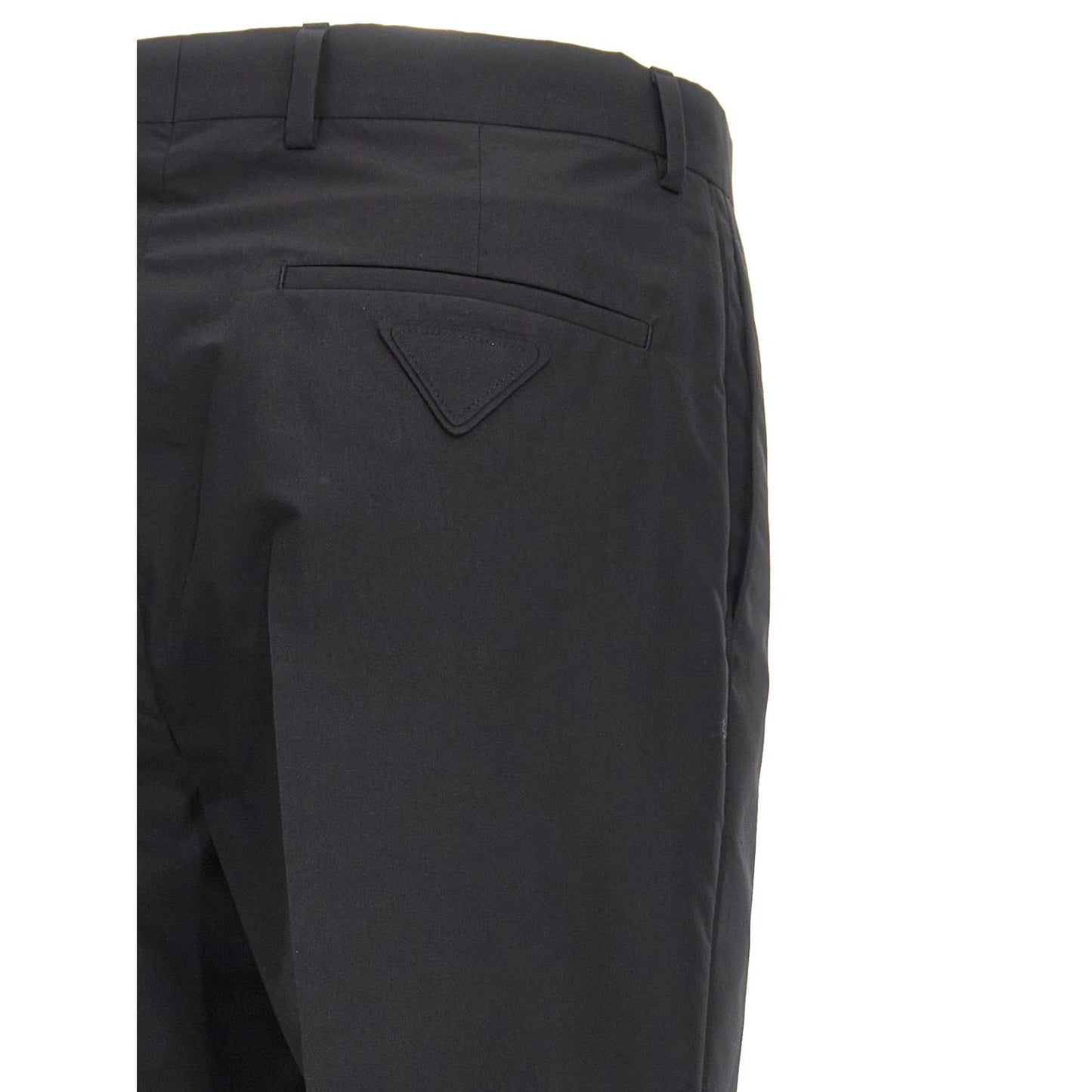 Prada Black Cotton Dress Pants