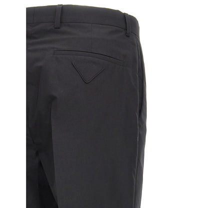 Prada Black Cotton Dress Pants