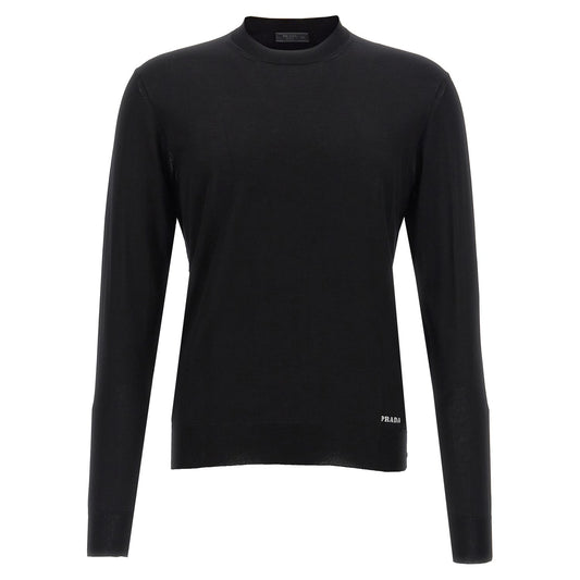 Prada Black Silk Cardigan