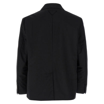Prada Black Virgin Wool Blazer