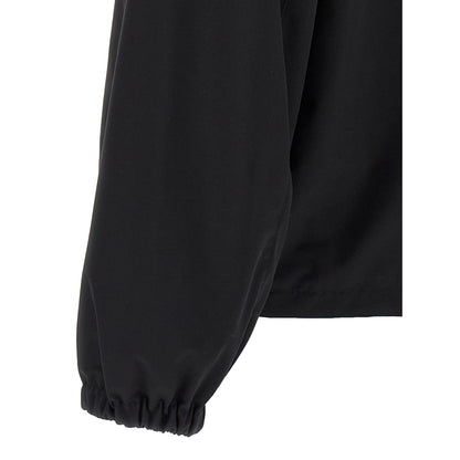 Prada Black Virgin Wool Full-Length Jacket