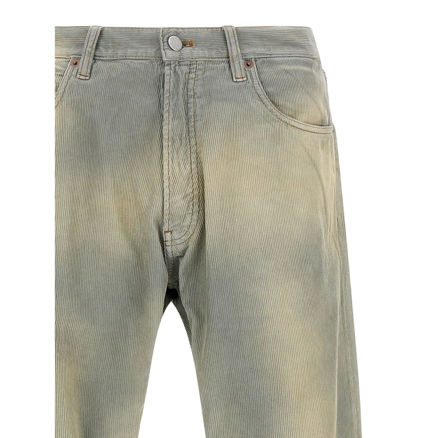 Prada Blue Cotton Casual Pants