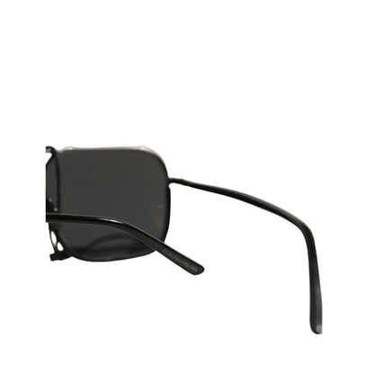Dolce & Gabbana Black DG2193J Rectangular Metal Frame Eyewear Sunglasses