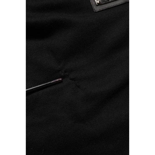 Dolce & Gabbana Black Cotton Logo Jogger Men Sweatpants Pants