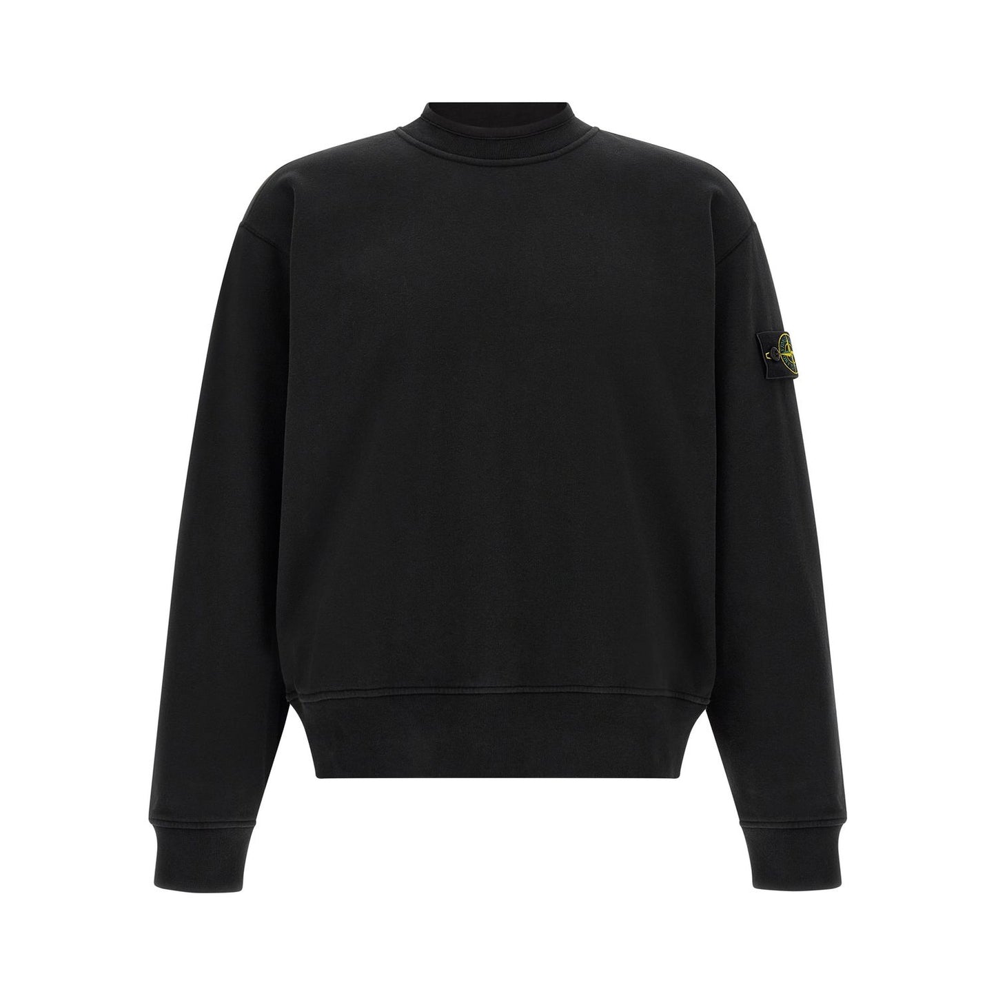 Stone Island Black Cotton Sweatshirt