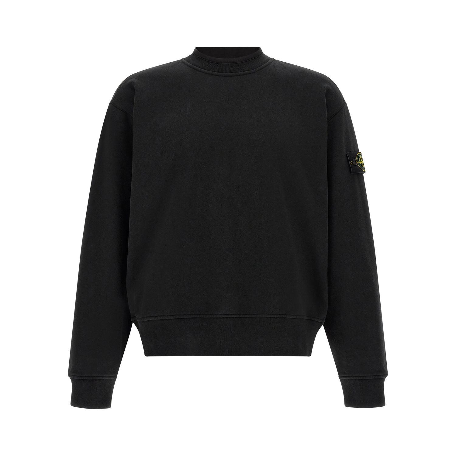 Stone Island Black Cotton Sweatshirt