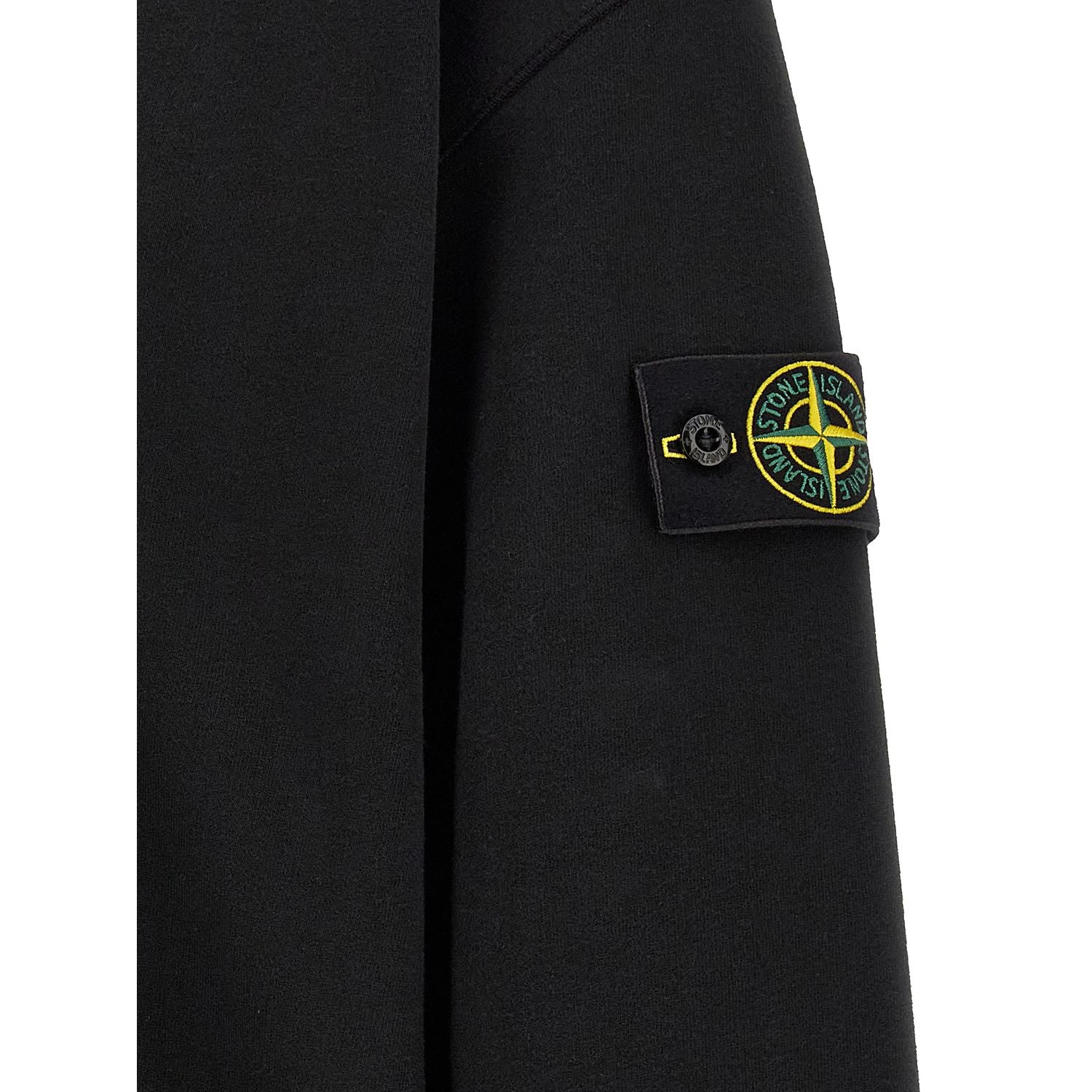 Stone Island Black Cotton Sweatshirt