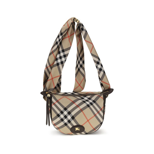 Burberry Beige Silk Shoulder Bag