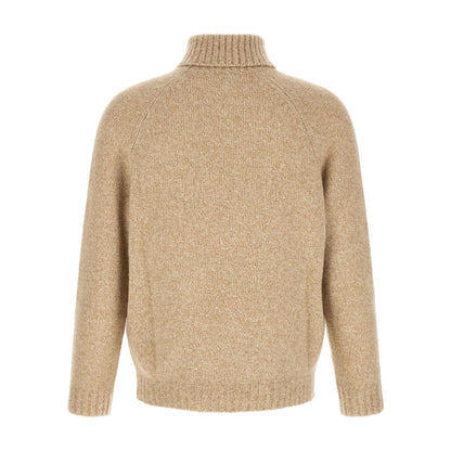 Brunello Cucinelli Beige Virgin Wool Cardigan