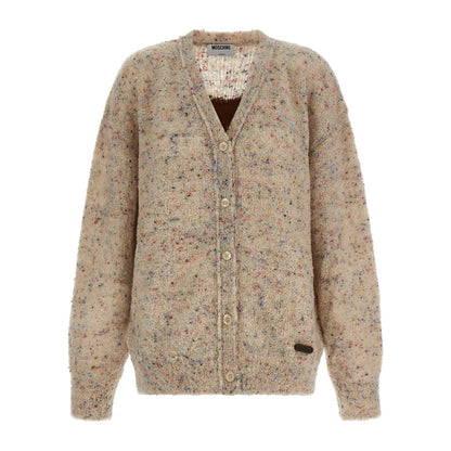 Moschino Beige Virgin Wool Cardigan
