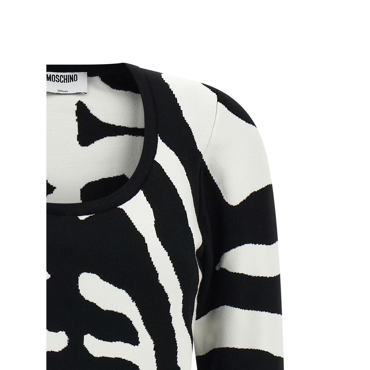 Moschino Black Viscose Cardigan