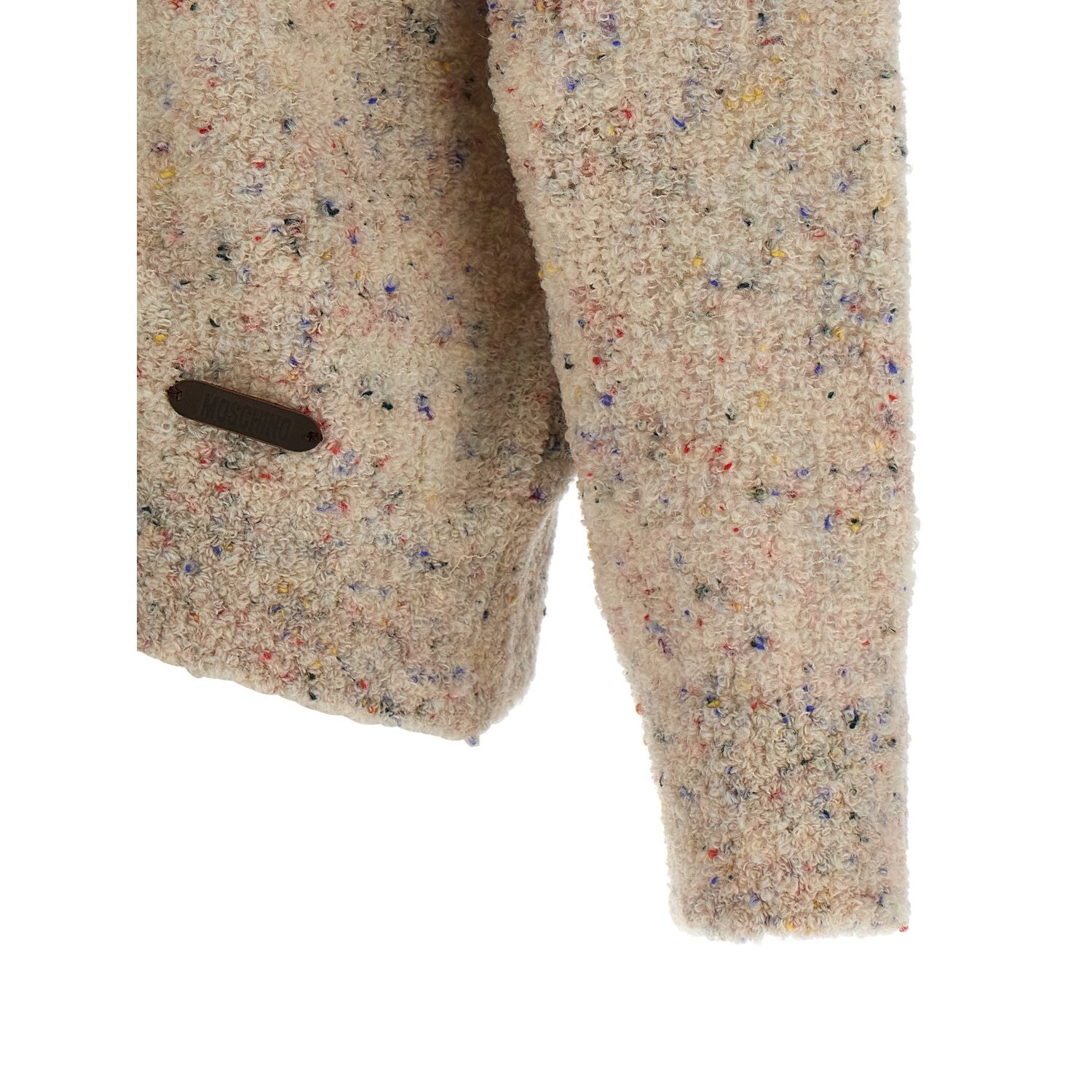 Moschino Beige Virgin Wool Cardigan