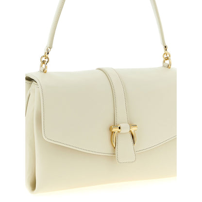 Ferragamo White Calfskin Shoulder Bag