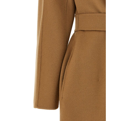 Max Mara Beige Virgin Wool Coat