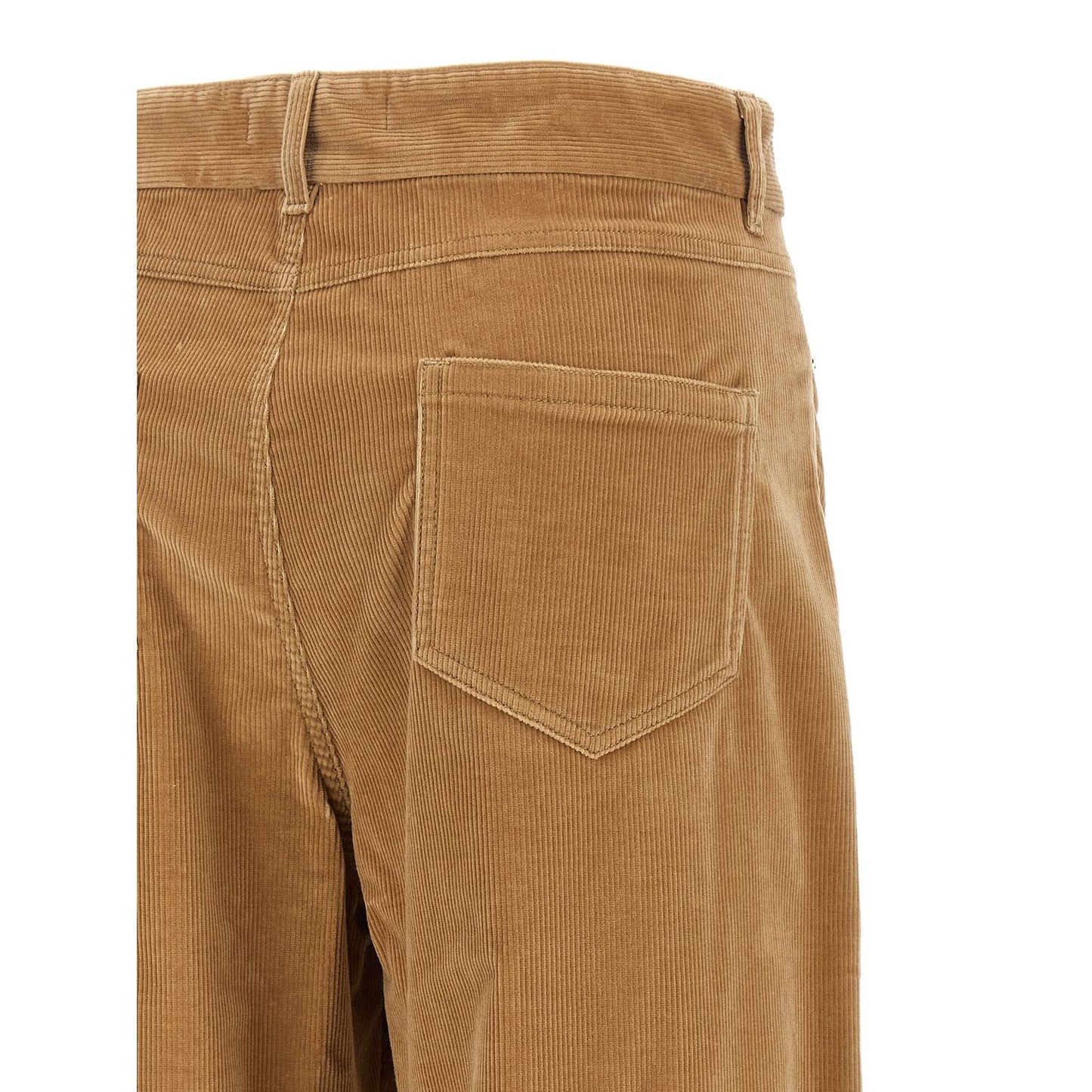 Max Mara Beige Cotton Casual Pants