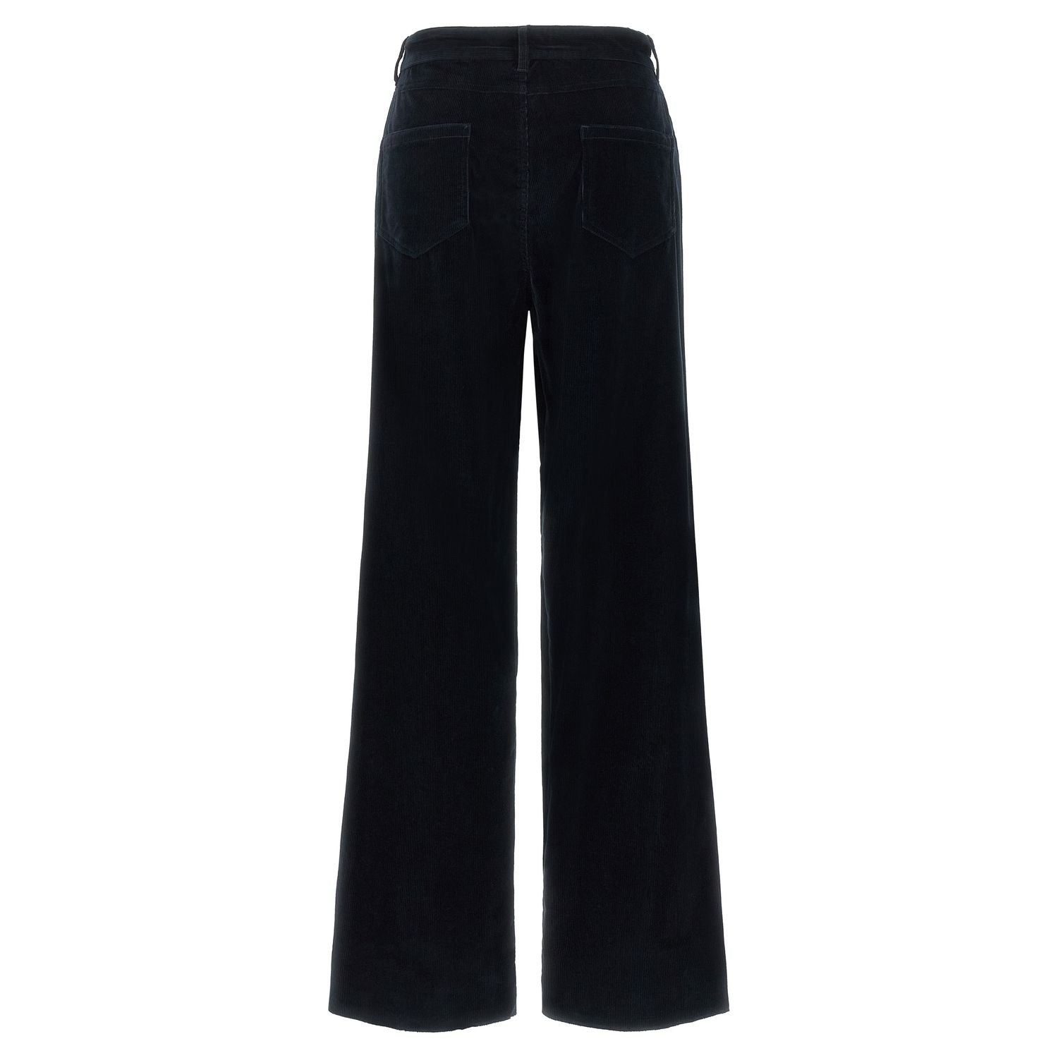 Max Mara Blue Cotton Casual Pants