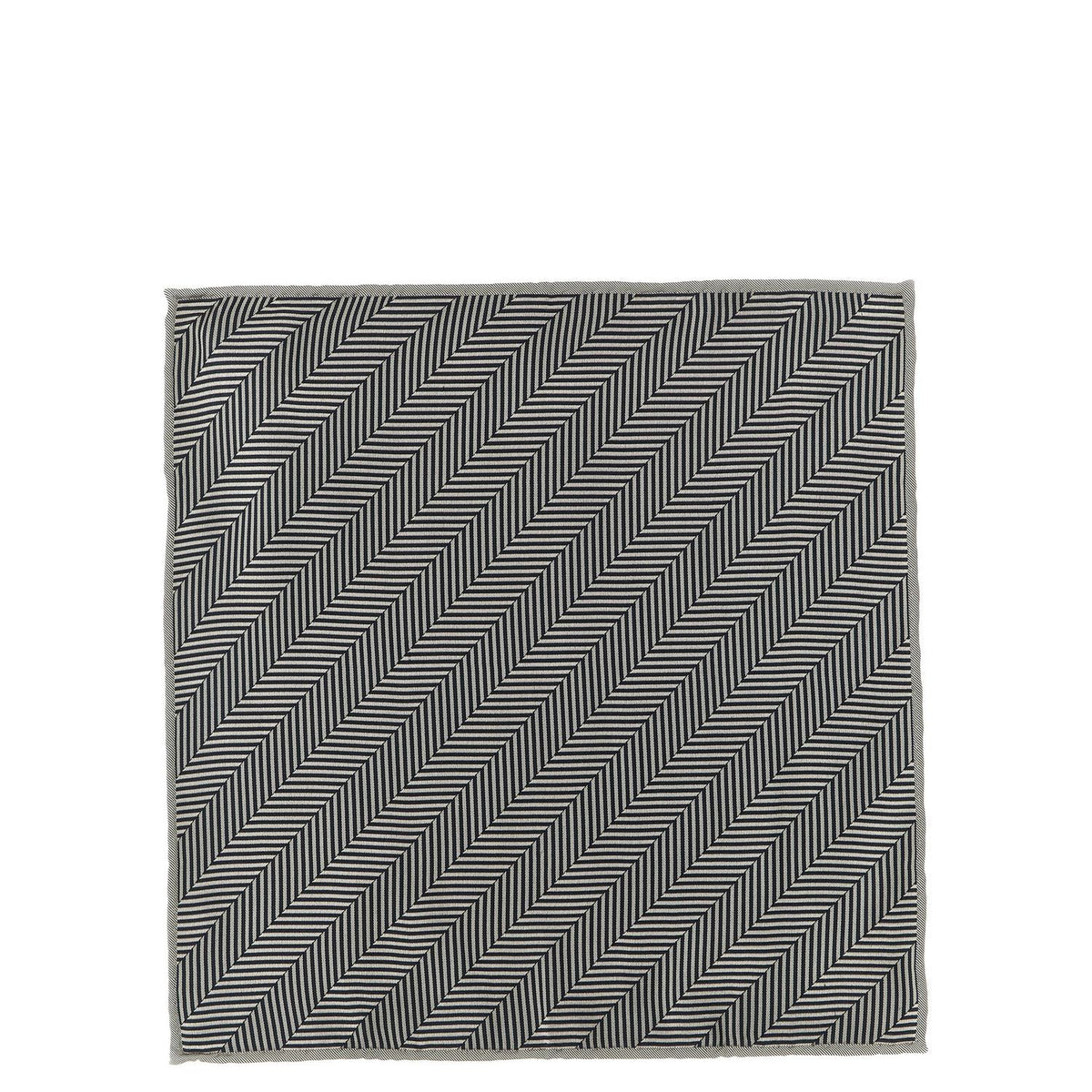 Brunello Cucinelli Gray Silk Pocket Square