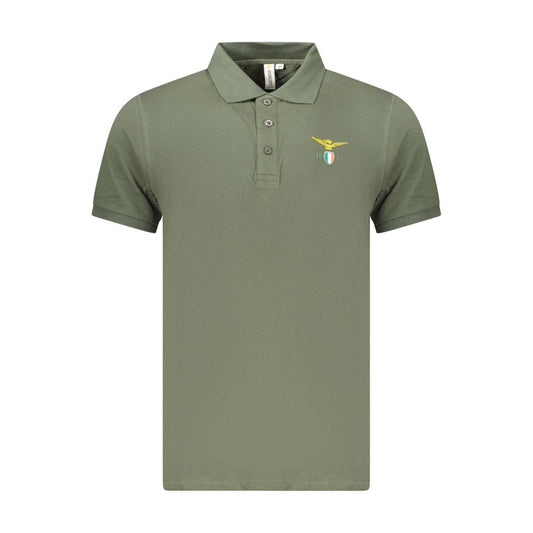 Accademia Militare Green Cotton Polo Shirt