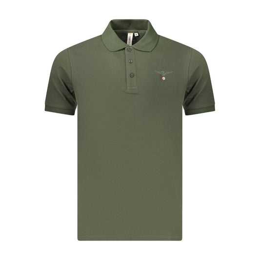 Accademia Militare Green Cotton Men's Polo