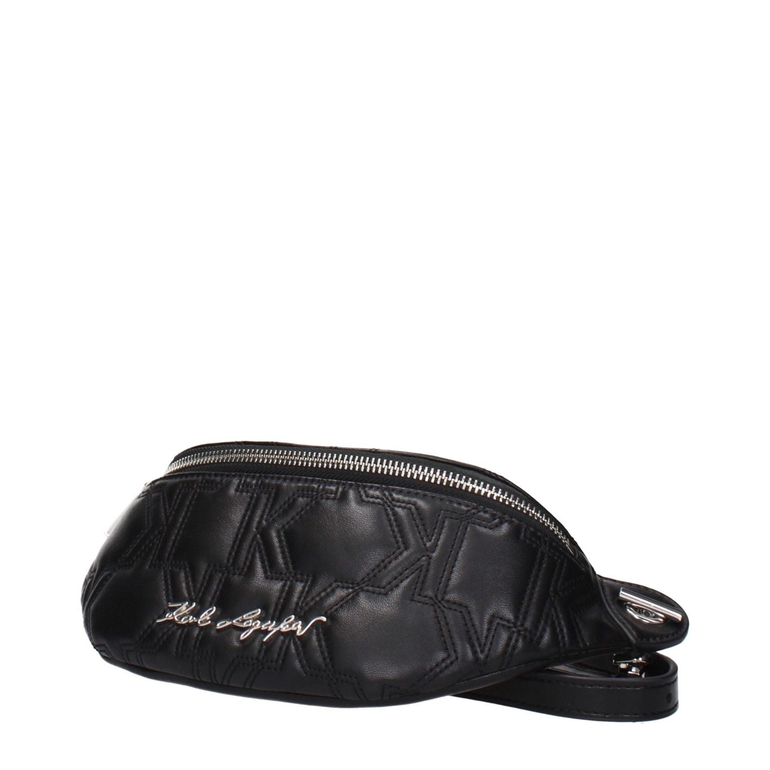 Karl Lagerfeld Black Leather Backpack