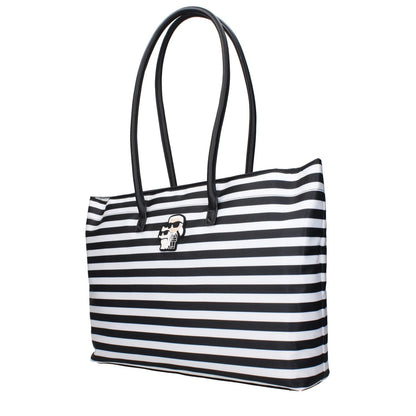 Karl Lagerfeld Black Fabric Shoulder Bag