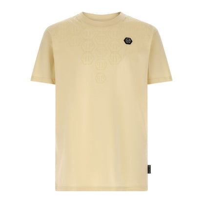 Philipp Plein Beige Cotton T-Shirt
