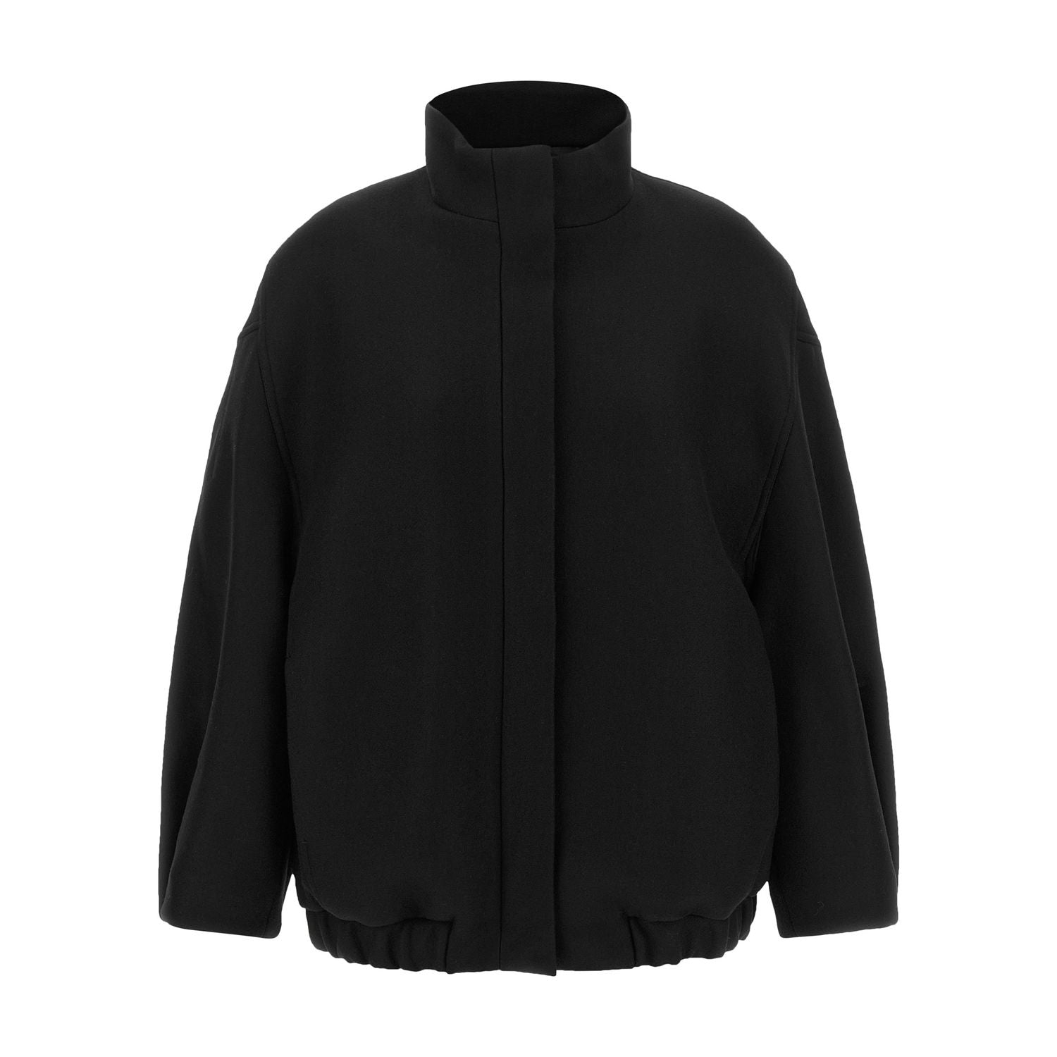 Dries Van Noten Black Wool Bomber