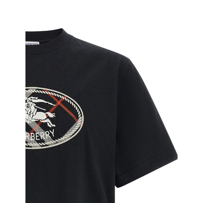 Burberry Black Cotton T-Shirt