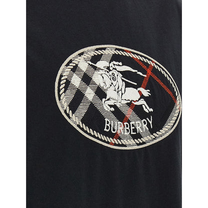 Burberry Black Cotton T-Shirt