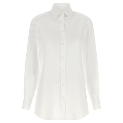 Dolce & Gabbana White Cotton Blouse
