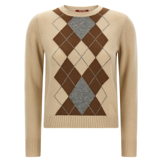 Max Mara Beige Wool Cardigan