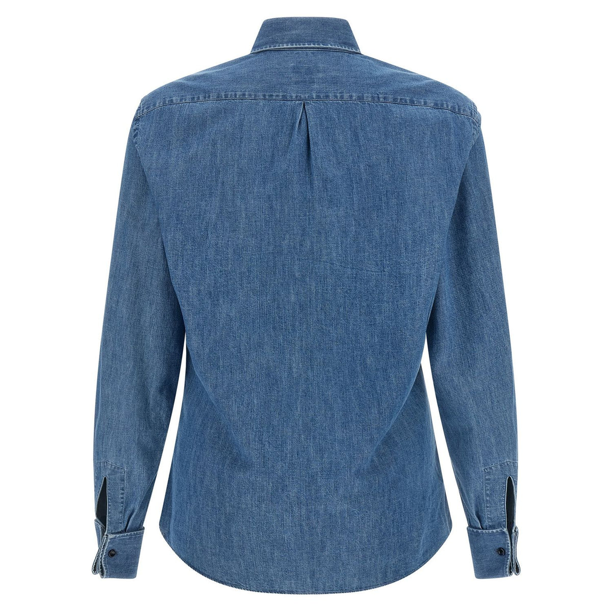 Brunello Cucinelli Blue Cotton Blouse