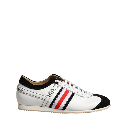 Dolce & Gabbana White Leather Japan Low Top Sneakers Shoes
