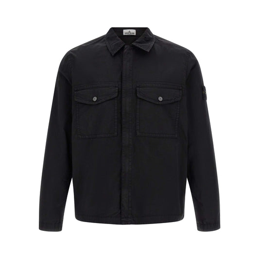 Stone Island Black Cotton Blouse