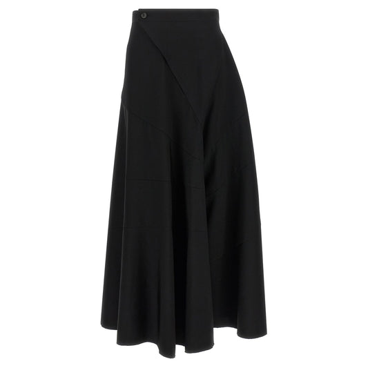 Junya Watanabe Black Wool Flared Pants