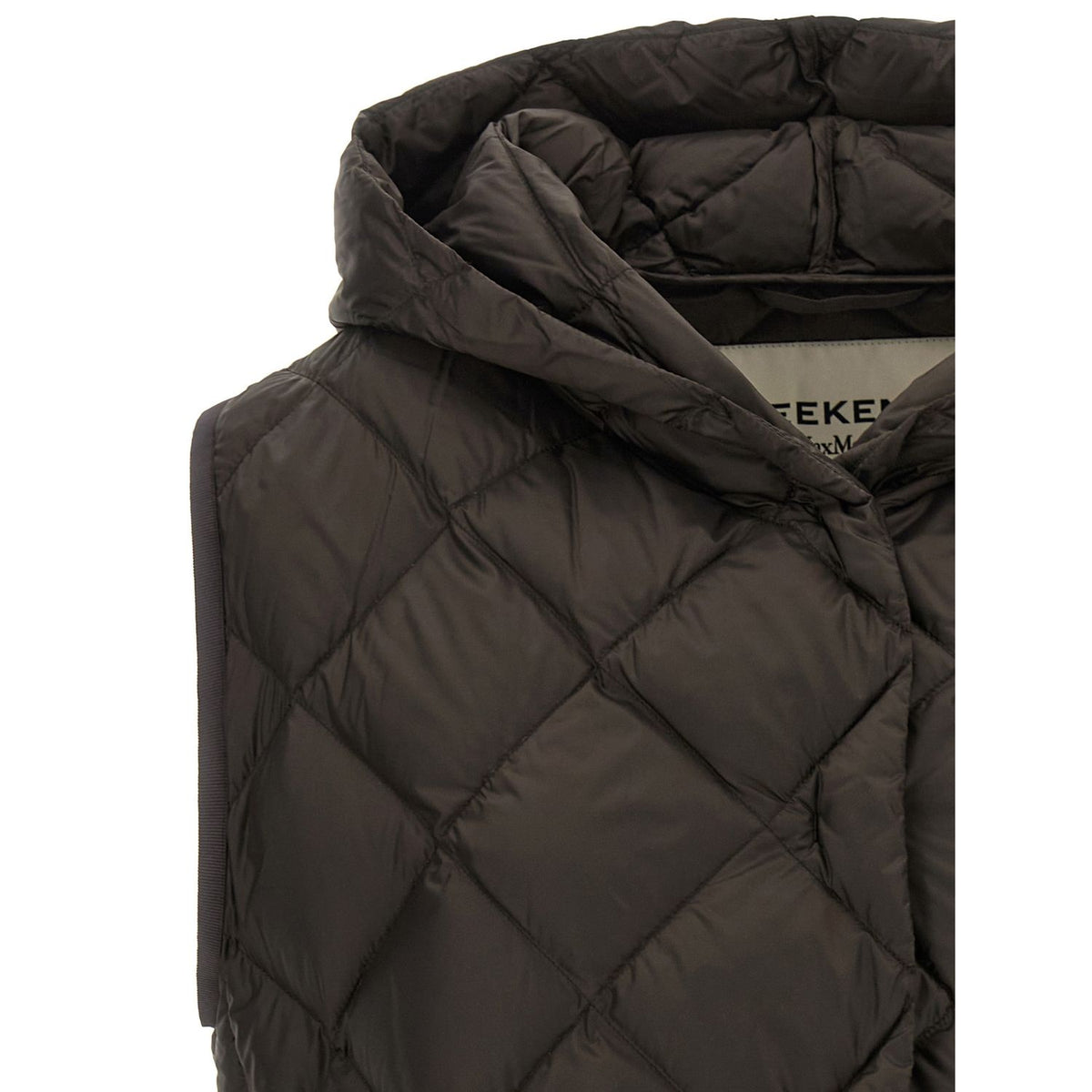 Max Mara Brown Polyester Sleeveless Jacket