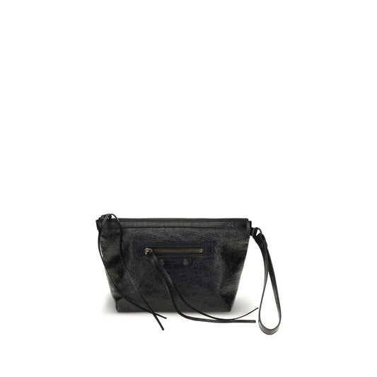 Balenciaga Black Lamb Ovis Aries Clutch Bag