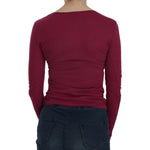 Exte Crystal Embellished Long Sleeve Casual Top TSH3911-38