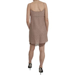 PINK MEMORIES Beige Spaghetti Strap A-line Mini Cotton Dress TSH3475-44