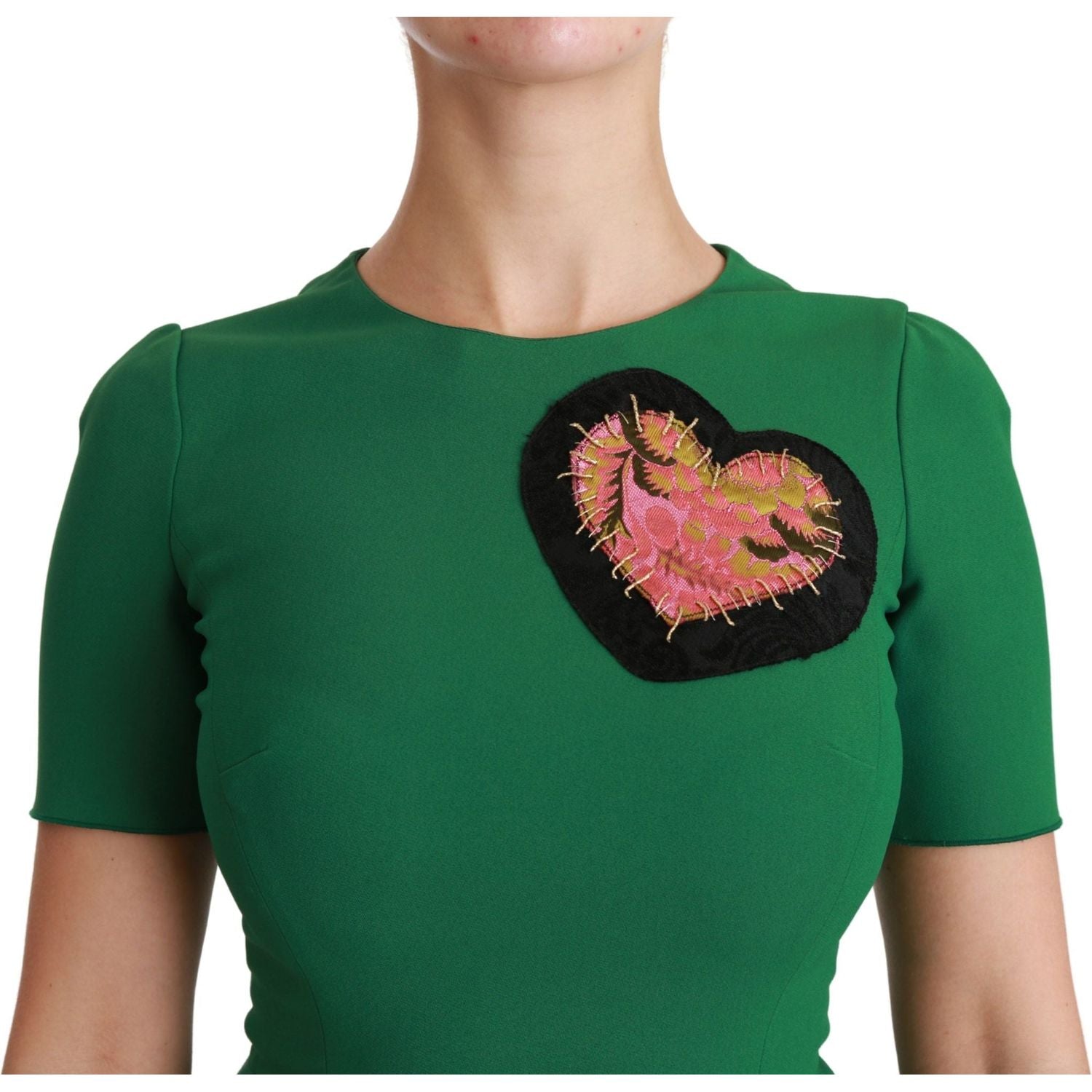 魅惑绿美人鱼中长连衣裙