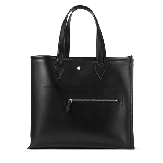 MONTBLANC LEATHER Mod. MEISTERSTUCK SELECTION SOFT TOTE BAG for ladies, elegant leather accessory with official packaging.