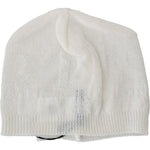Costume National Elegant White Wool Blend Beanie Hat Beanie Hat Costume National Light Gray