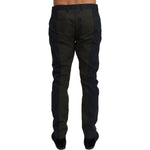 Dolce & Gabbana Blue Gray Stripes Trouser Cotton Pants PAN70980-44
