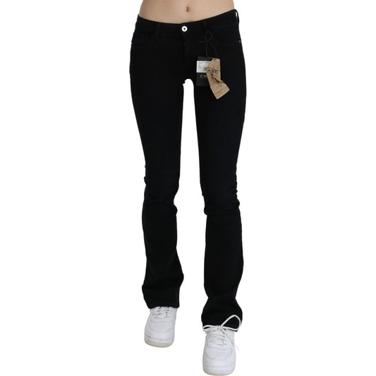 Costume National Black Low Waist Skinny Denim Cotton Jeans Jeans & Pants