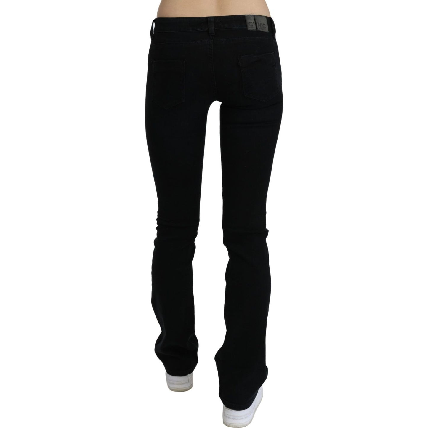 Costume National Black Low Waist Skinny Denim Cotton Jeans PAN70717-26