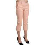 Ermanno Scervino Pink Low Waist Skinny Cropped Capri Pants PAN71145-42